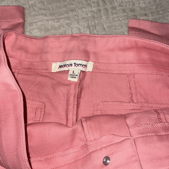 Jealous tomato pink flare jeans new without tag size large 14.5 in waist spring - Picture 2 of 3
